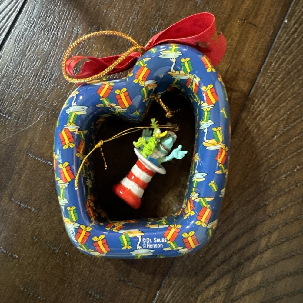 Wubbulous World of Dr Seuss Christmas Ornament w/ Yurtle The Turltle Mini In Box - Picture 4 of 6